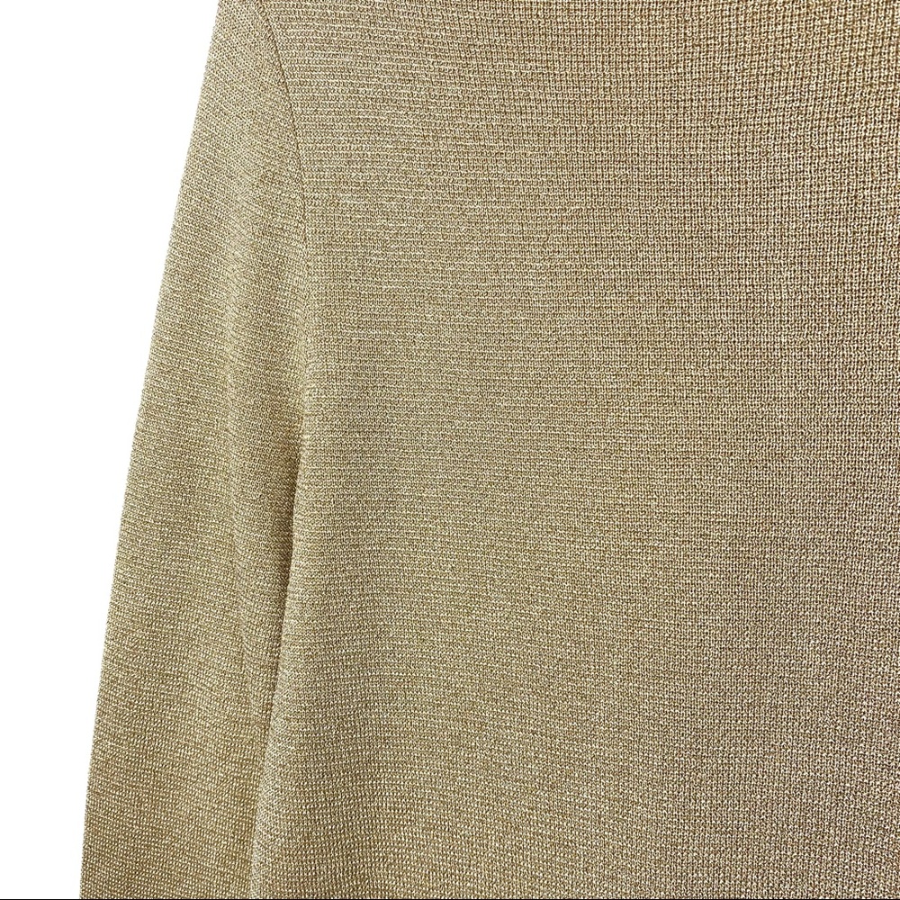J.Crew Gold Metallic Scoop Neck Sweater - Picture 9 of 11